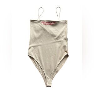 🌞NWT Zara Tan Bodysuit